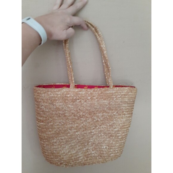 Straw tote purse bag handbag summer beach  small medium size - Picture 1 of 5